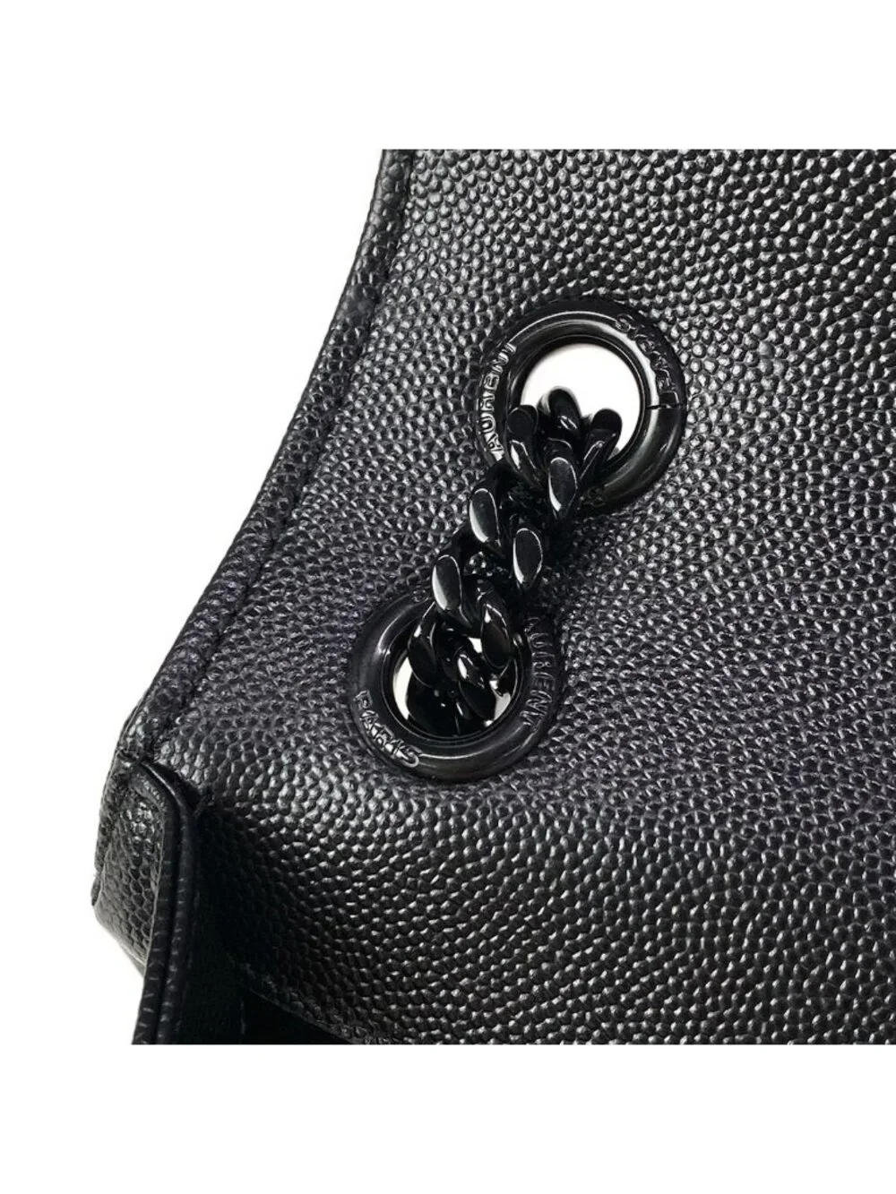 Saint Laurent Paris Shoulder Bag Classic Monogram Satchel Black Chain
